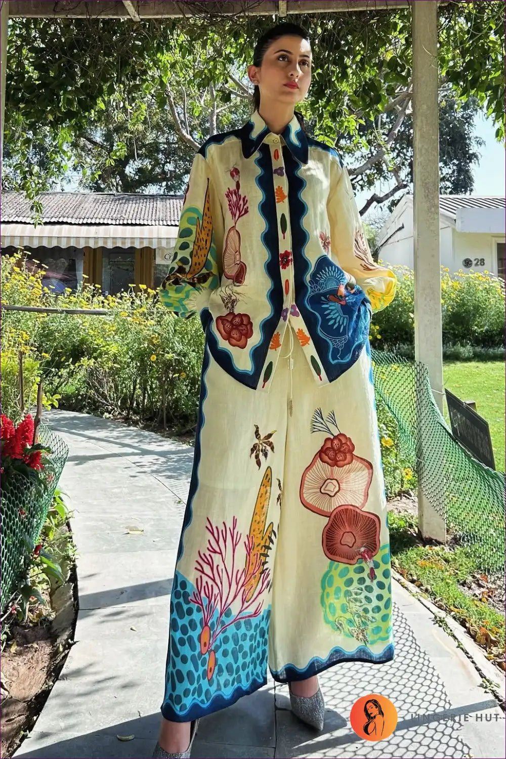 Multicolor Two-Piece Suit