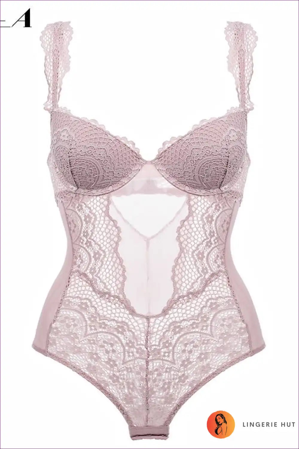 Elevate Your Style With Our Underwire Lace Sheer Bodysuit. Seductive And Sophisticated, Perfect For