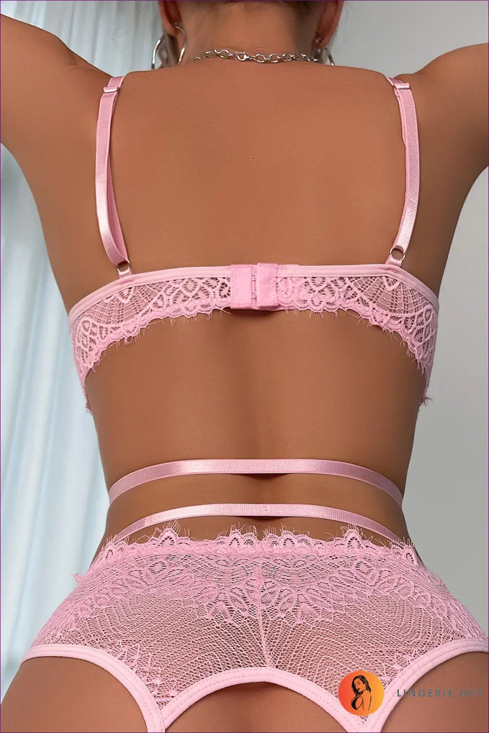 Underwired Lace Bra Set with Cutout Detail - Effortless Allure - Lingerie - Hut - All Season • Boudoir • Date Night