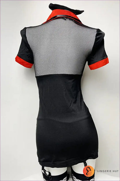 V-neck Lace Nurse Uniform Babydoll Dress for Cosplay Babydoll, Boudoir, just In, Lace, Nightdress