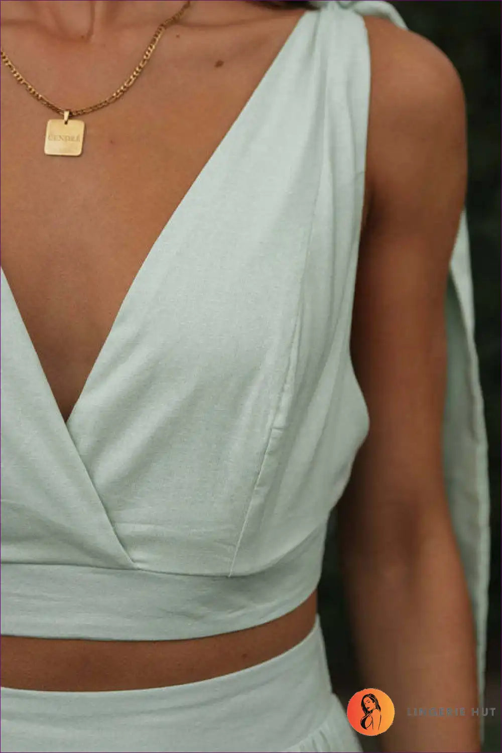 V-neck Maxi Skirt Set with Tie Waist - Modern Boho Statement for Boho, Casual, co Ord, just In,