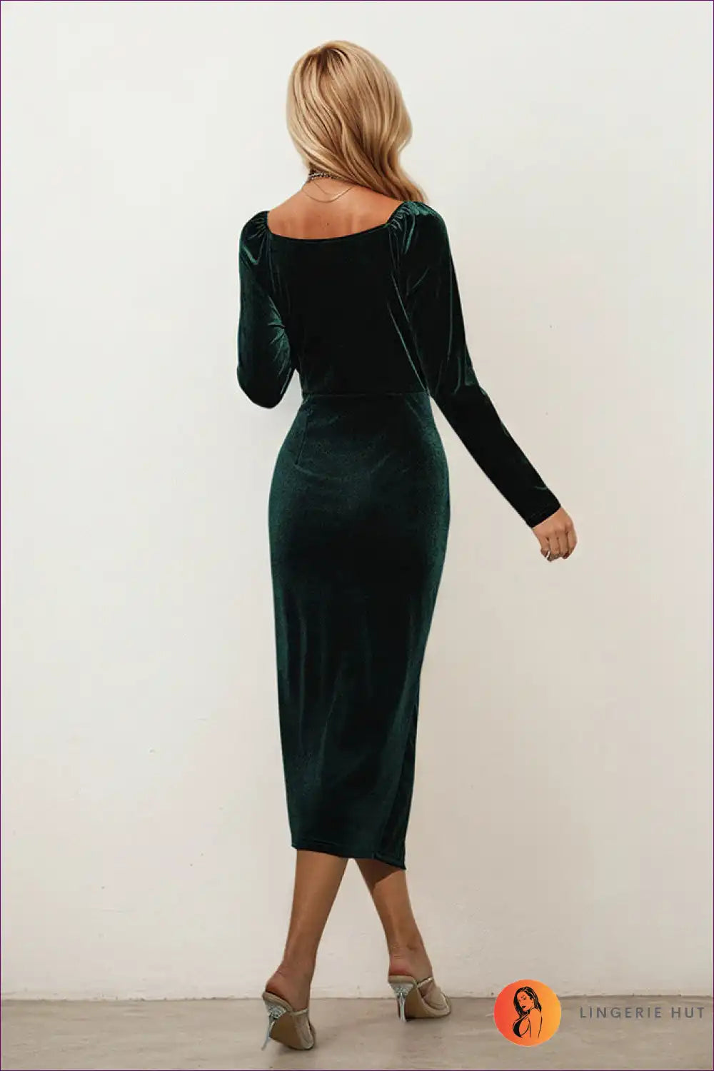 Velvet Midi Dress with Cowl Neck - Evening Elegance for Evening Wear, Formal just In, Midi, Party