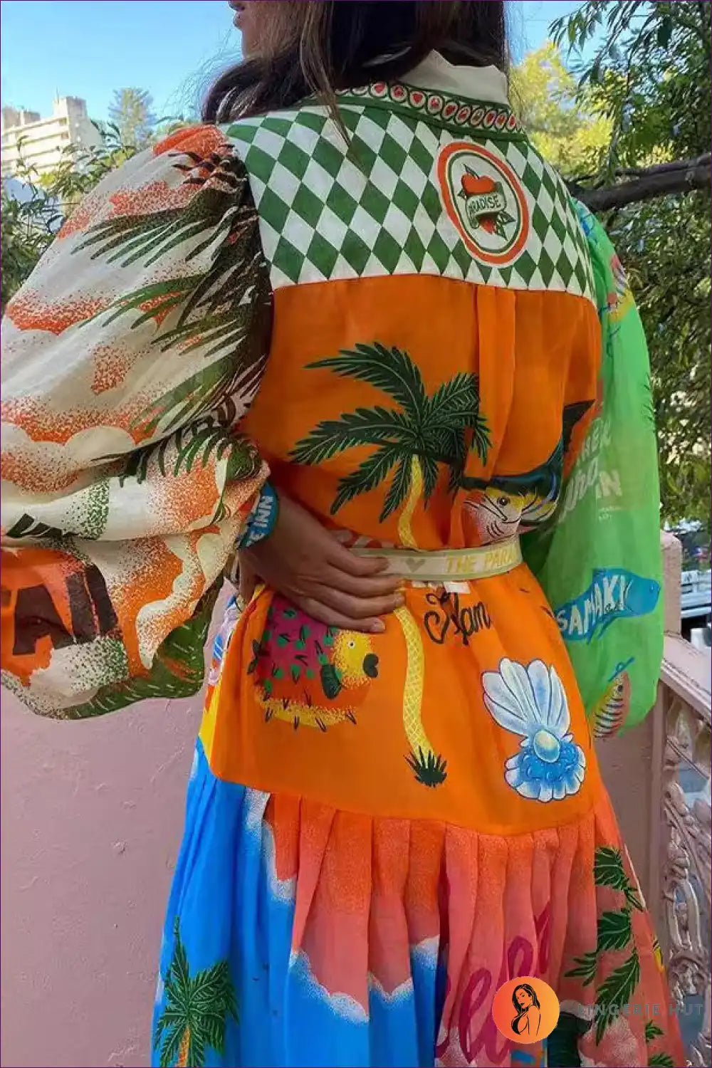 Vibrant Maxi Shirt Dress - Artistic Flair for Casual, Dresses, Everyday, Floral,