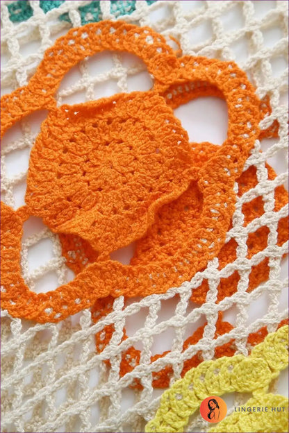 Embrace Your Seductive Side With Our Vibrant Mesh Crochet Color Short Bodycon Dress. Designed To Make