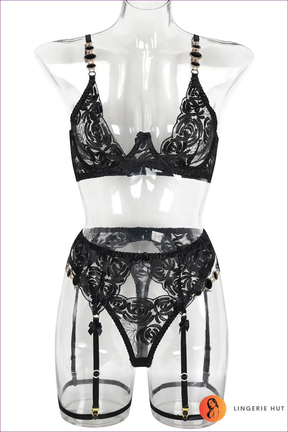 Indulge In Timeless Allure With Our Vintage Embroidered Lingerie Set. Limited Availability - Shop Now! Styling