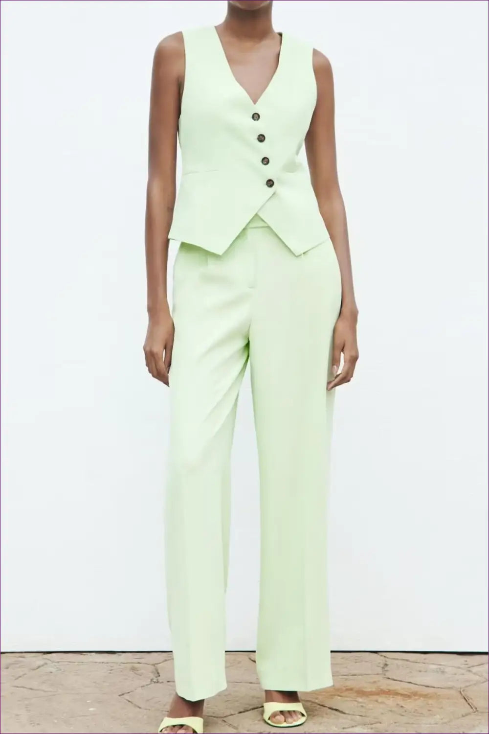 Waistcoat Set with Tailored Trousers - Executive Presence - co Ord - Lingerie Hut - All Season • Autumn • Casual