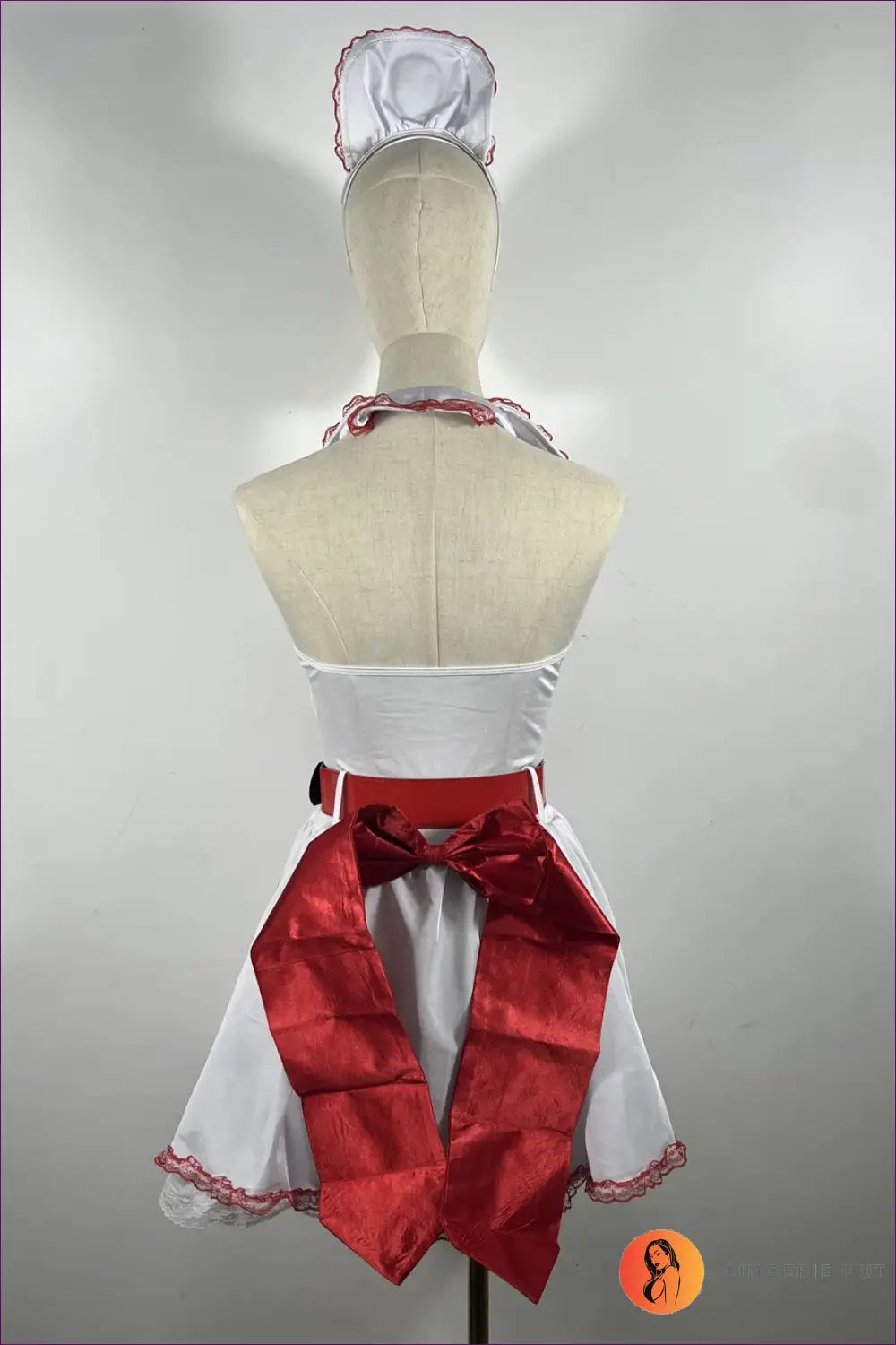 White Red Nurse Costume Mini Outfit with Cross Detail Set - Halloween • just in • Maid • Lingerie Hut