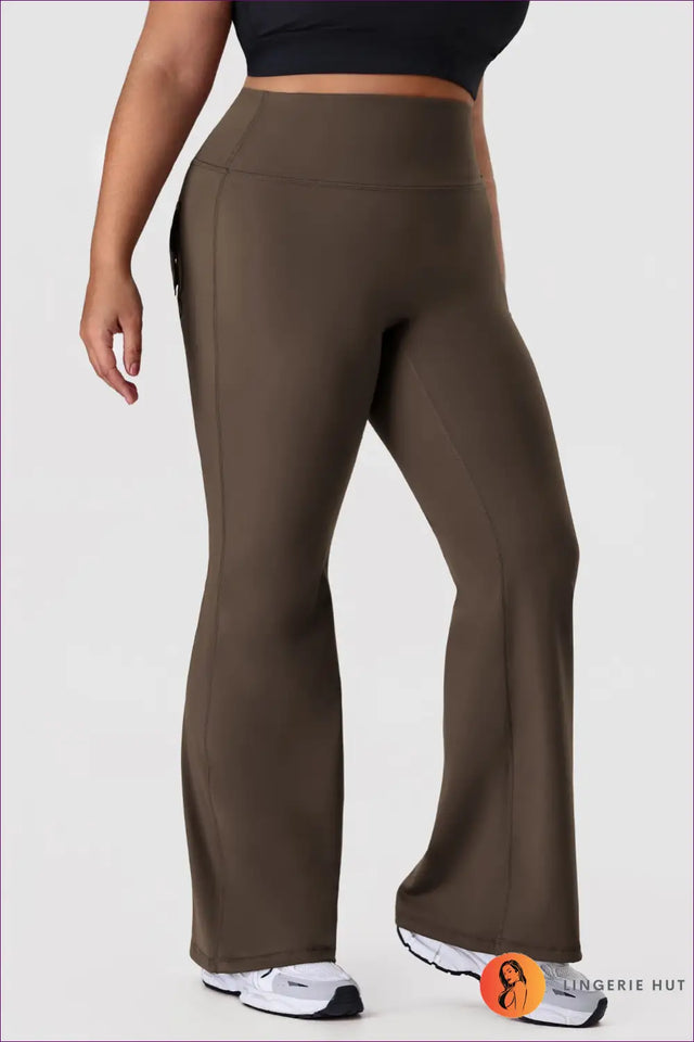 High Waisted Flared Leggings - Effortlessly Polished Comfort