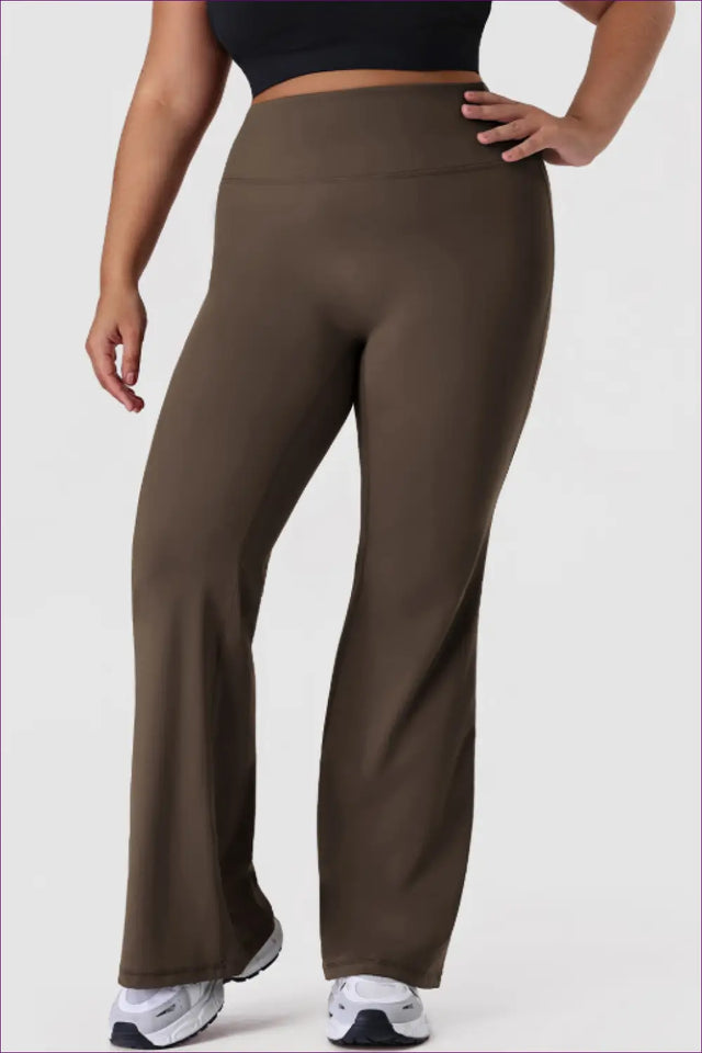 High Waisted Flared Leggings - Effortlessly Polished Comfort