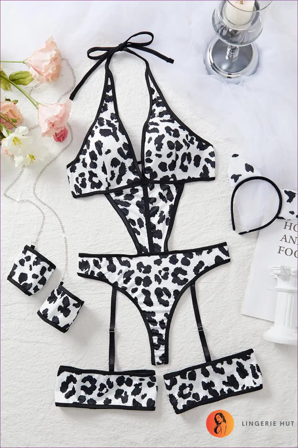 Wild Leopard Print Lingerie Set - Fierce & Flirty For n