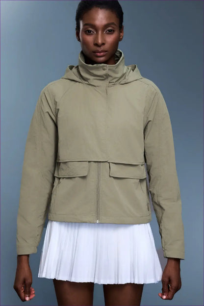 Windbreaker with Hood - Urban Adventure Ready - Jacket - Lingerie Hut - Activewear • All Season • Autumn • Casual