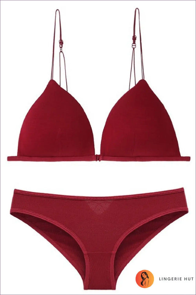 Wireless Triangle Bra Set - Effortless Comfort