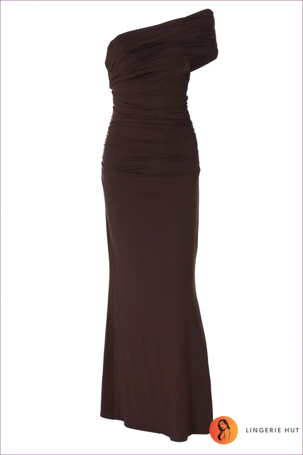 Women’s Backless Ruched Slit Maxi Dress - Summer Party Wear