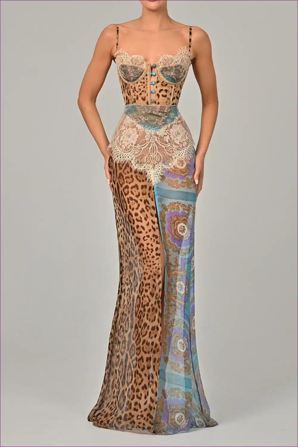 Women’s Sexy Split Maxi Cami Dress – Chiffon Tube Top