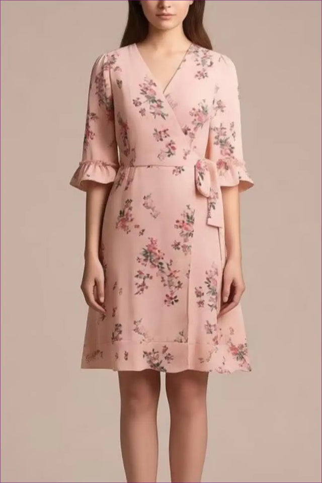 Floral Wrap Dress