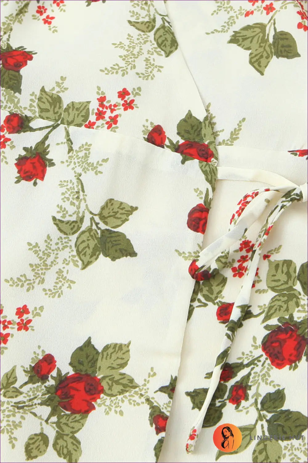 Wrap Dress with Tie Waist Detail - Effortless Grace - Casual • Cotton • Dresses • Everyday - Lingerie Hut