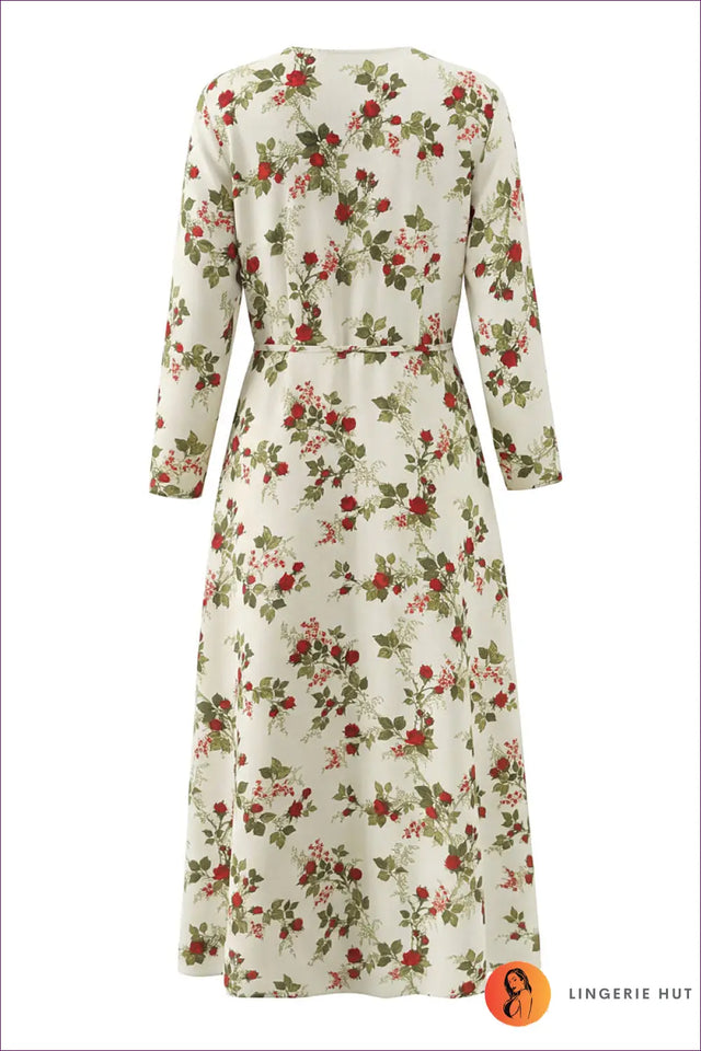 Wrap Dress with Tie Waist Detail - Effortless Grace