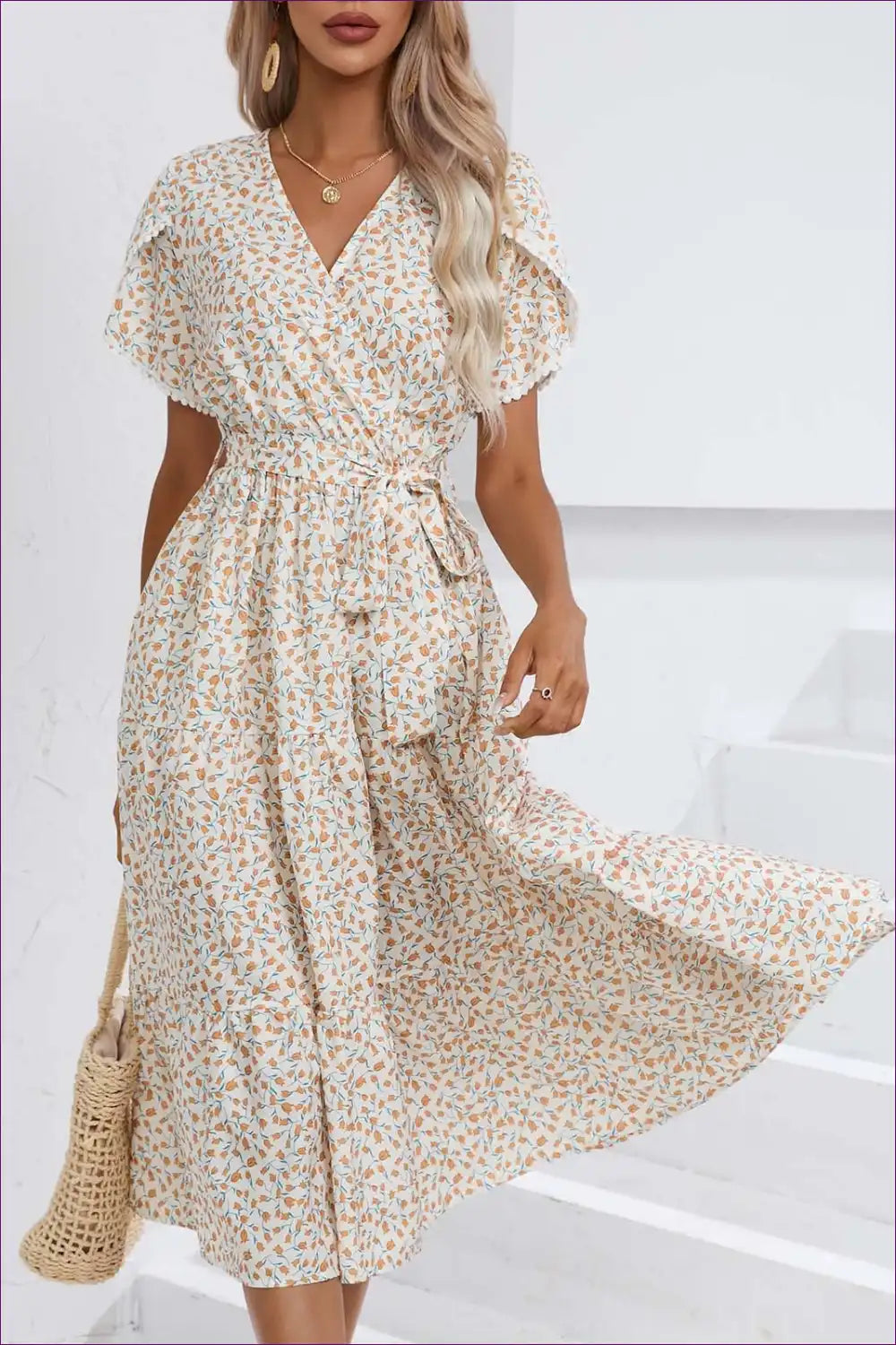 Wrap Dress with Tie Waist - Effortless Sophistication for A-line, All Season, Autumn, Casual,