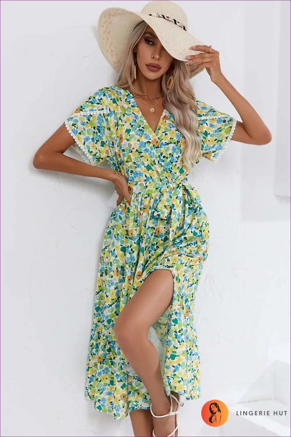 Wrap Dress with Tie Waist - Effortless Sophistication for A-line, All Season, Autumn, Casual,