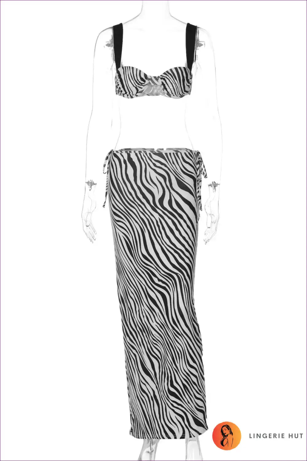 Zebra Print Bikini Co-ord Set - Wild Allure For N, S, x